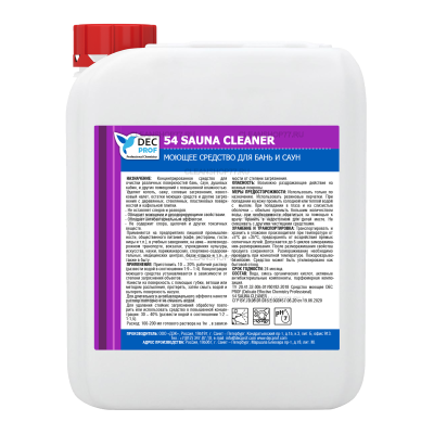 Моющее средство DEC Prof 54 Sauna Cleaner для бань и саун (5 л)