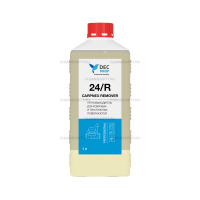 Пятновыводитель DEC Prof 24/R Carpnex Remover для ковровых и текстильных покрытий (1 л) Пятновыводитель DEC Prof 24/R Carpnex Remover для ковровых и текстильных покрытий (1 л)