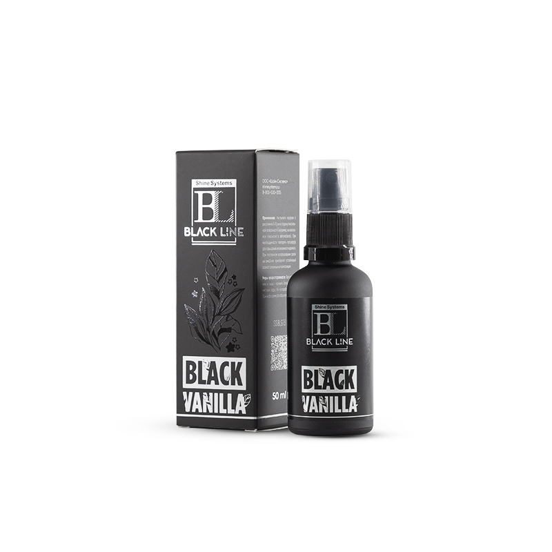 Парфюм Shine Systems Black Line Black Vanilla для авто и дома, 50 мл