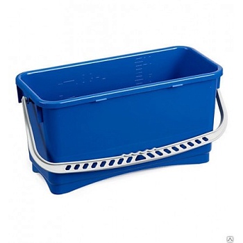 Ведро прямоугольное VDM для мытья окон 22 л (Синий)