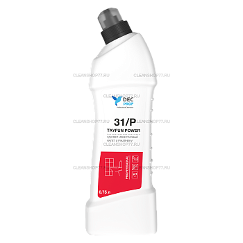 Средство DEC Prof 31/P Tayfun Power для мойки санузлов и ванных комнат усиленного действия (0,75 л)