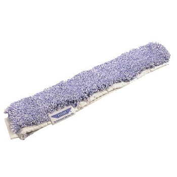 Ворсовая насадка из микрофибры голубая Ettore (45 см)