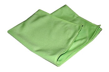 Салфетка из микрофибры для стекол зелёный, размер 35*40
