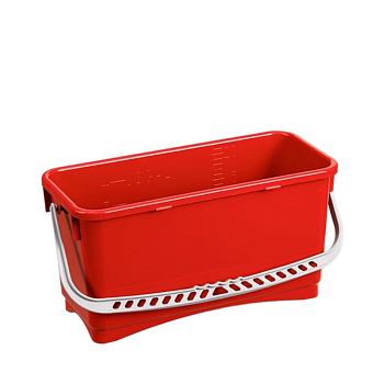 Ведро прямоугольное VDM для мытья окон 22 л (Красный)