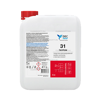 Средство DEC Prof 31 Tayfun для ежедневной мойки санузлов и ванных комнат (5 л)